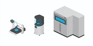 Desktop and industrial 3D printers